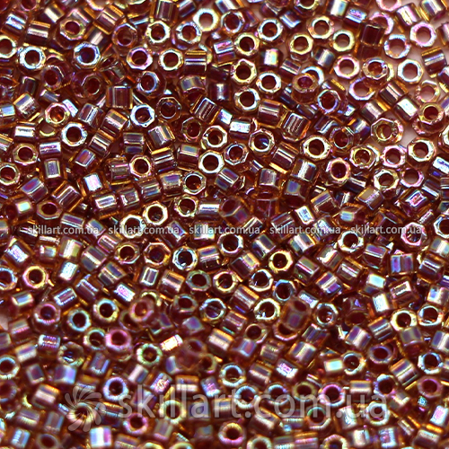 Бисер DBC-91 Miyuki Delica Beads Cut 11/0 (рубка, темно-розово-коричневый)